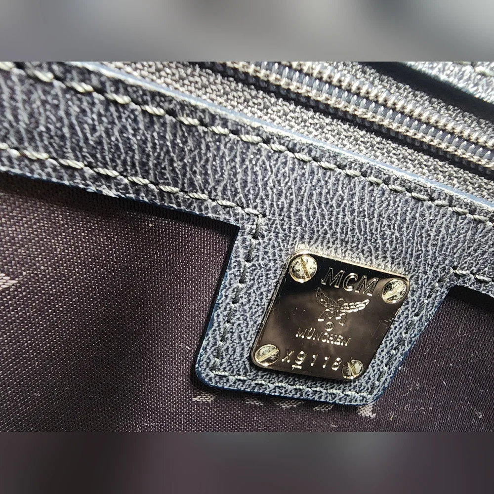 MCM Leather Briefcase Laptop Bag